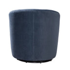 Fauteuil pivotant de style tonneau en tissu haute performance