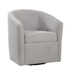Fauteuil pivotant de style tonneau en tissu haute performance