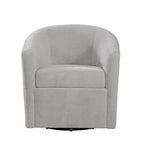 Fauteuil pivotant de style tonneau en tissu haute performance