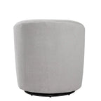 Fauteuil pivotant de style tonneau en tissu haute performance