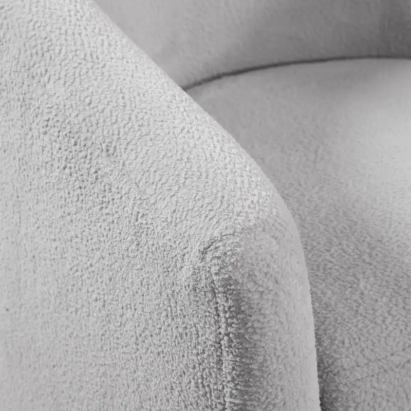 Fauteuil pivotant de style tonneau en tissu haute performance
